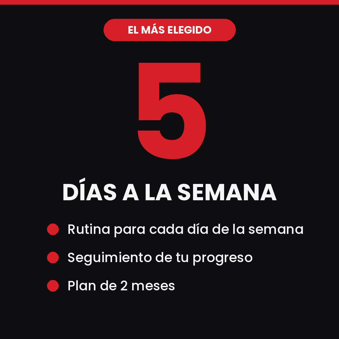 Plan de entrenamiento personalizado por objetivo y nivel
